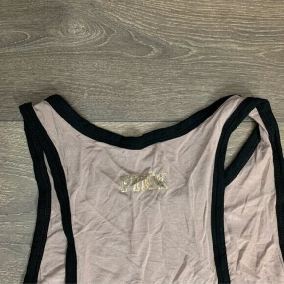 PINK Victoria's Secret Drop It Like A Squat Graphic Tank Top Gray - Picture 6 of 9